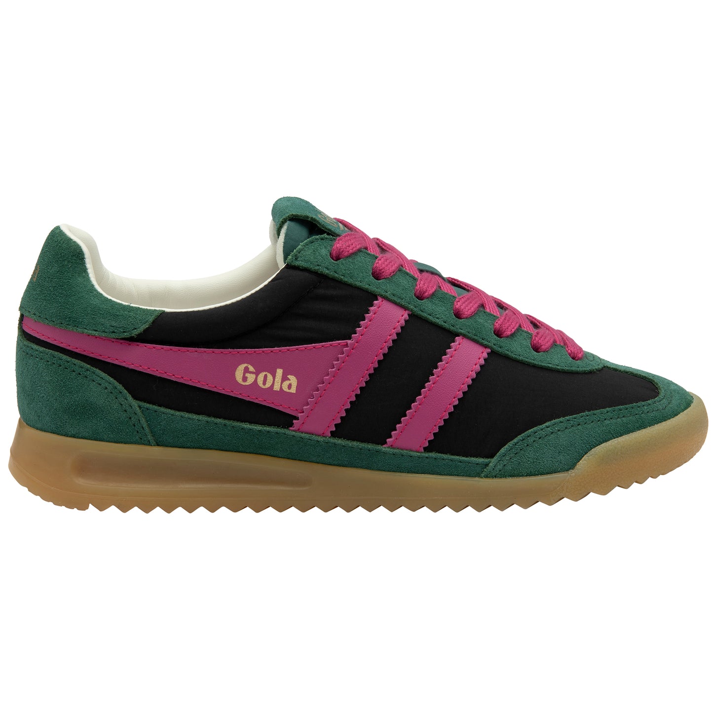 Gola Firefly Black/Pine/Fuchsia Trainers