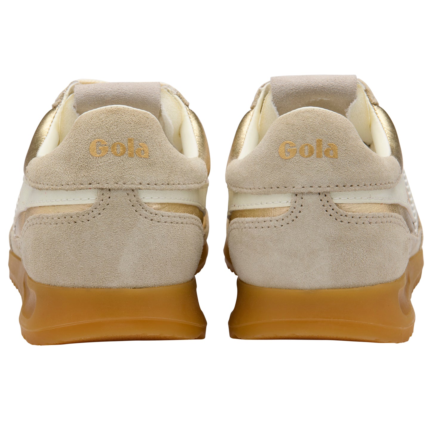 Gola Firefly Metallic Gold/Off White Trainers