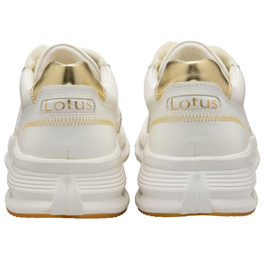 Lotus Flossie White Trainers