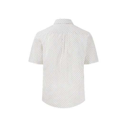Fynch Hatton 1504 5336 112 Vivid Yellow Print Short Sleeve Casual Shirt