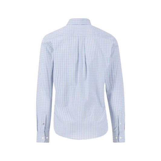 Fynch Hatton 1502 5170 607 Summer Breeze Small Combi Check Long Sleeve Casual Shirt