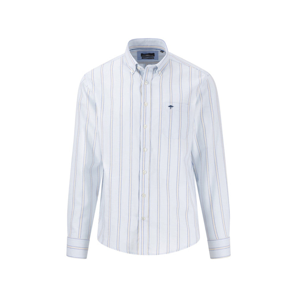 Fynch Hatton 1503 5280 607 Summer Breeze Modern Oxford Stripes Long Sleeve Casual Shirt