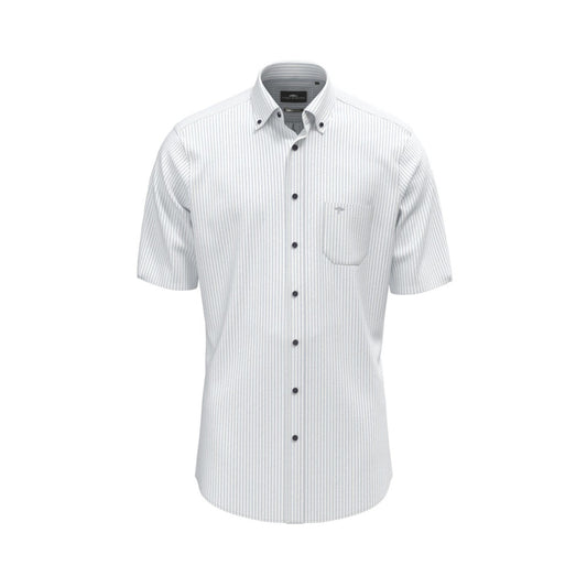 Fynch Hatton 1503 8421 607 Summer Breeze Striped Short Sleeve Casual Shirt
