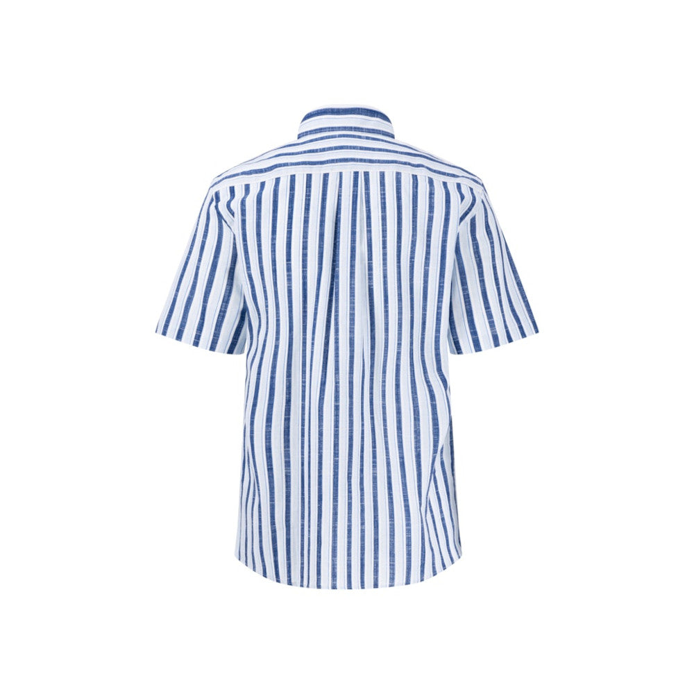 Fynch Hatton 1504 5311 607 Summer Breeze Striped Short Sleeve Casual Shirt