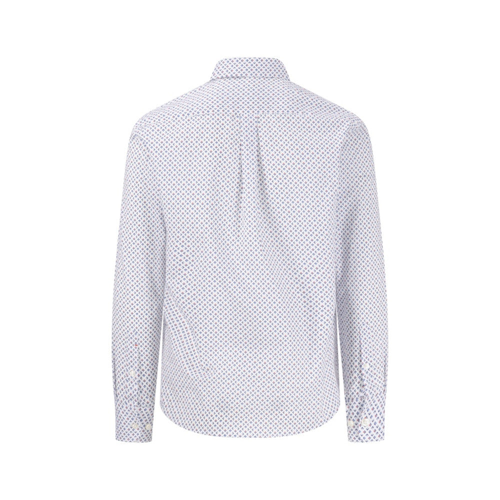 Fynch Hatton 1502 5190 685 Navy Colorful Minimals Long Sleeve Casual Shirt