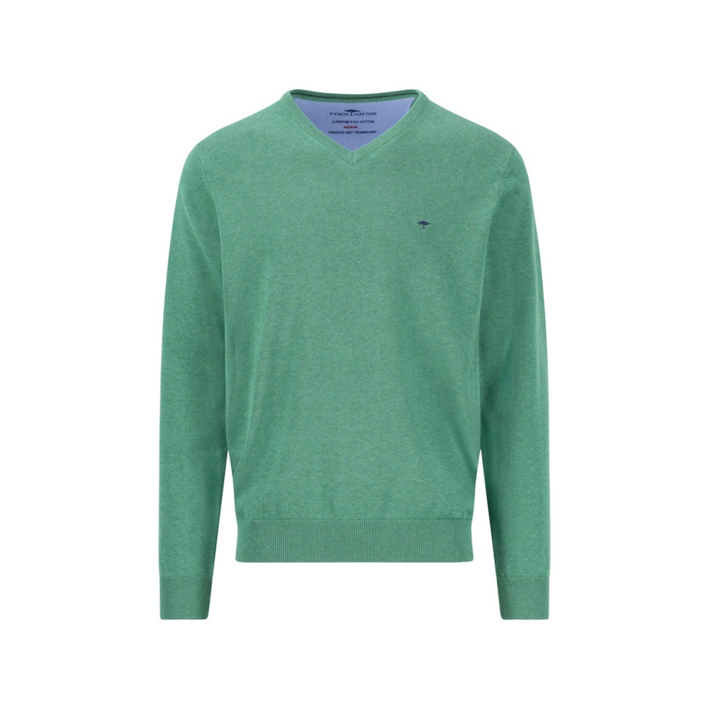 Fynch Hatton 1513 211 725 Jade V-Neck