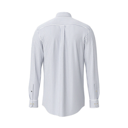 Fynch Hatton 1613 8440 654 Harbor Blue Oxford Stripe Casual Shirt