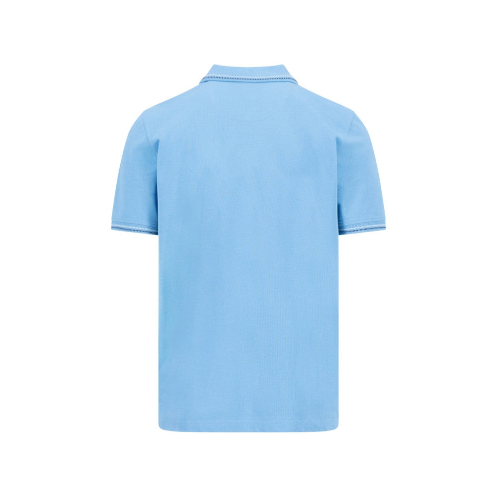 Fynch Hatton 1605 1580 657 Sky Blue Polo Shirt