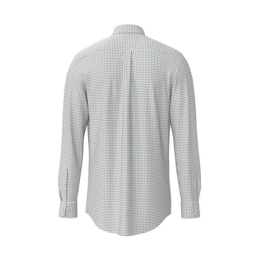 Fynch Hatton 1602 8200 740 Avocado Poplin Check Casual Shirt