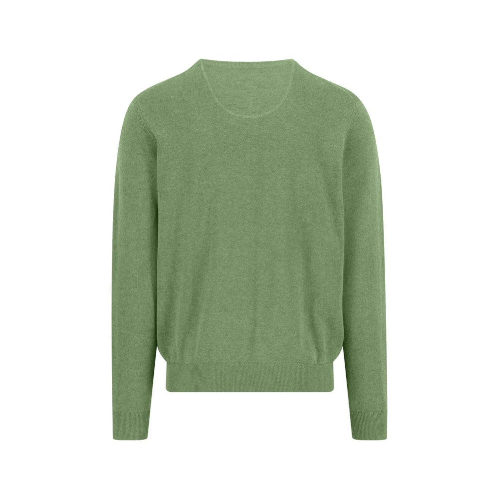 Fynch Hatton 1613 210 740 Avocado Supefine Crew Neck