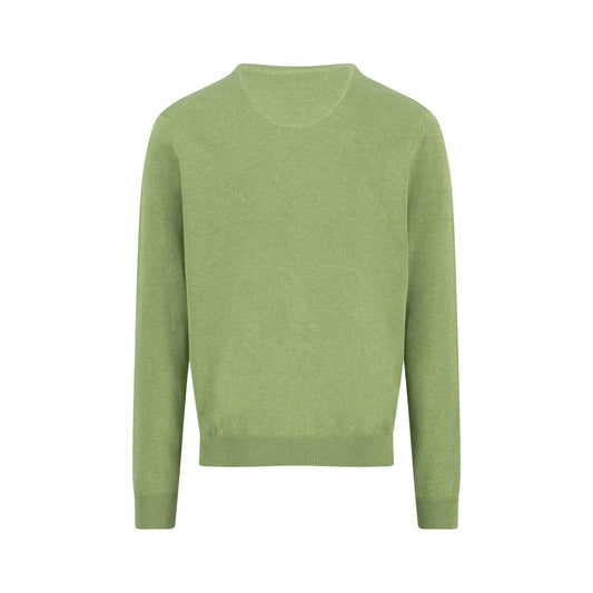 Fynch Hatton 1613 211 740 Avocado Superfine V-Neck