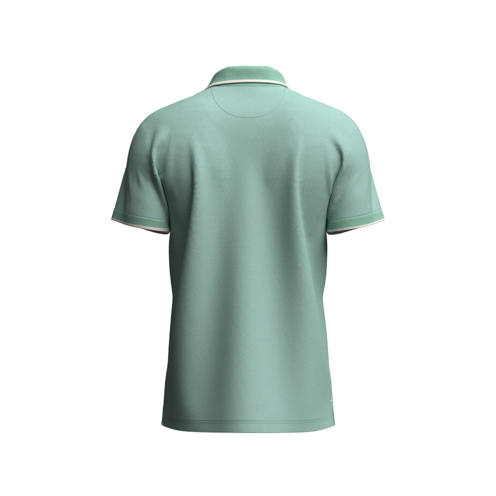 Fynch Hatton 1603 1904 744 Mint Two Tone Polo Shirt