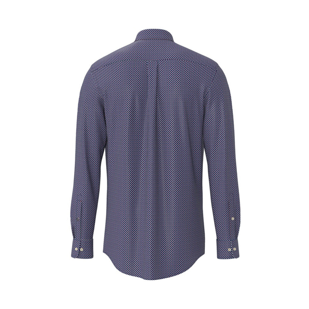 Fynch Hatton 1510 8220 367 Garnet Red Long Sleeve Shirt