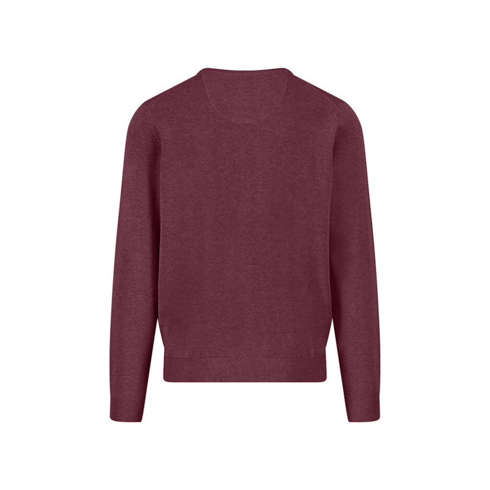 Fynch Hatton 1514 210 368 Deep Merlot Super Fine Crew Neck