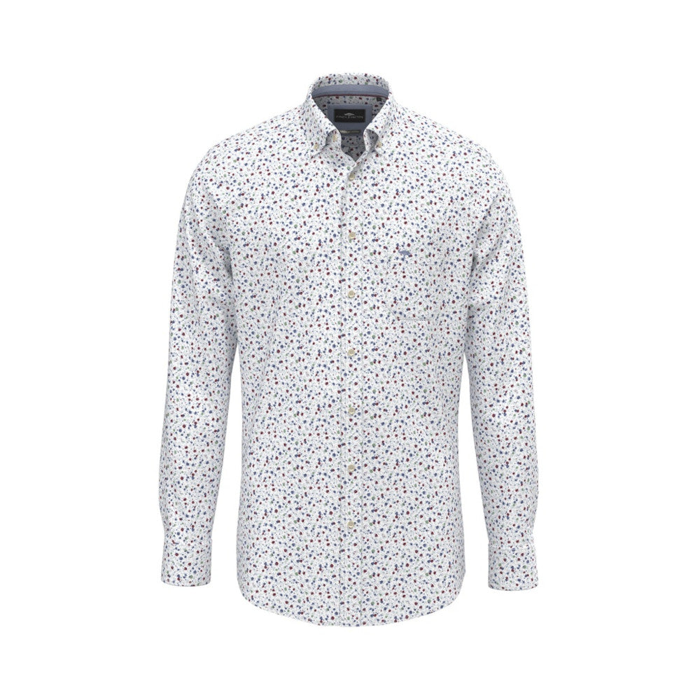 Fynch Hatton 1508 8710 415 Berry Flower Long Sleeve Shirt