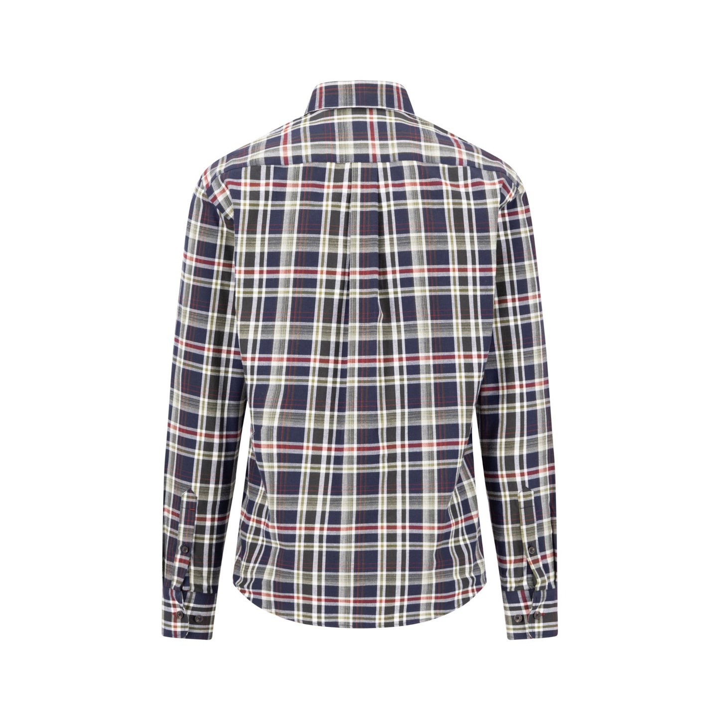 Fynch Hatton 1610 5510 748 Moss Colorful Flannel Check Casual Shirt