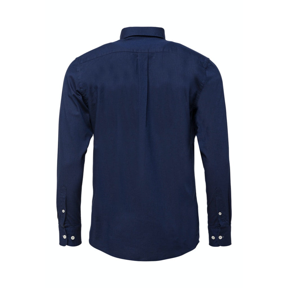 Fynch Hatton 1000 5500 5540 Navy Oxford Casual Shirt