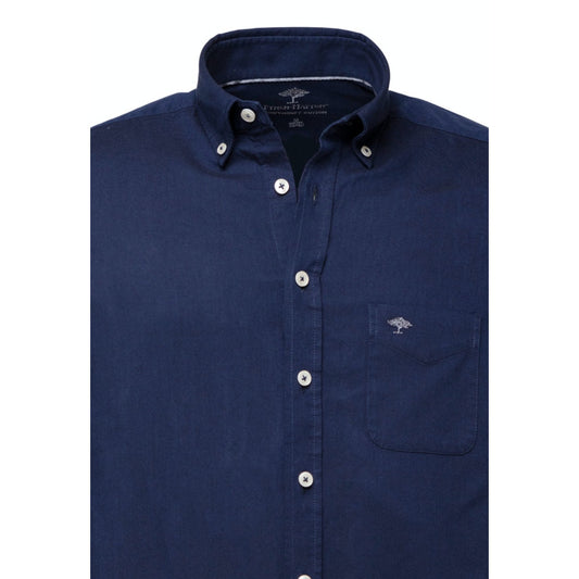 Fynch Hatton 1000 5500 5540 Navy Oxford Casual Shirt