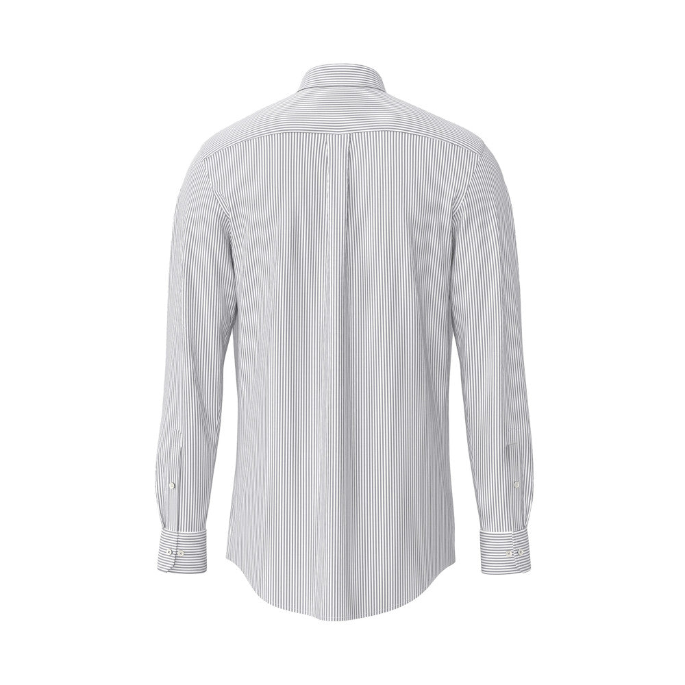Fynch Hatton 1000 5500 5570 Navy Stripe Long Sleeve Casual Shirt