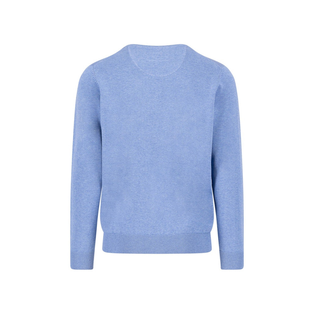 Fynch Hatton Sfpk 210 604 Crystal Blue Crew Neck