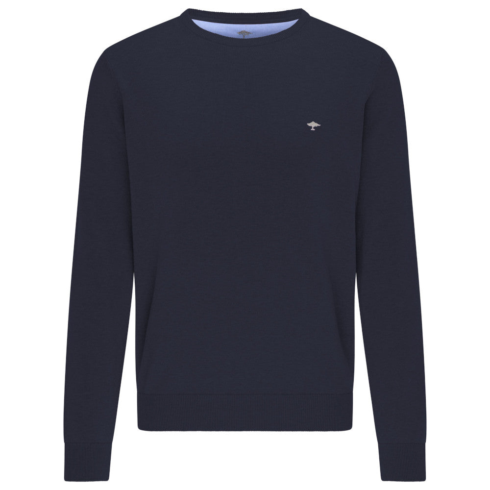 Fynch Hatton SFPK 210 690 Navy Crew Neck Sweater