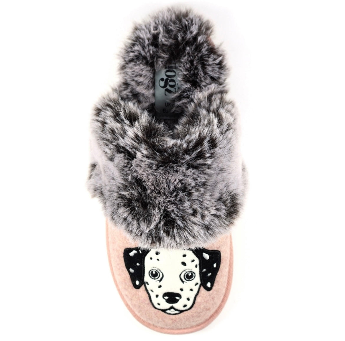 Lazy Dogz Dalmation KLD421 Pink Slippers
