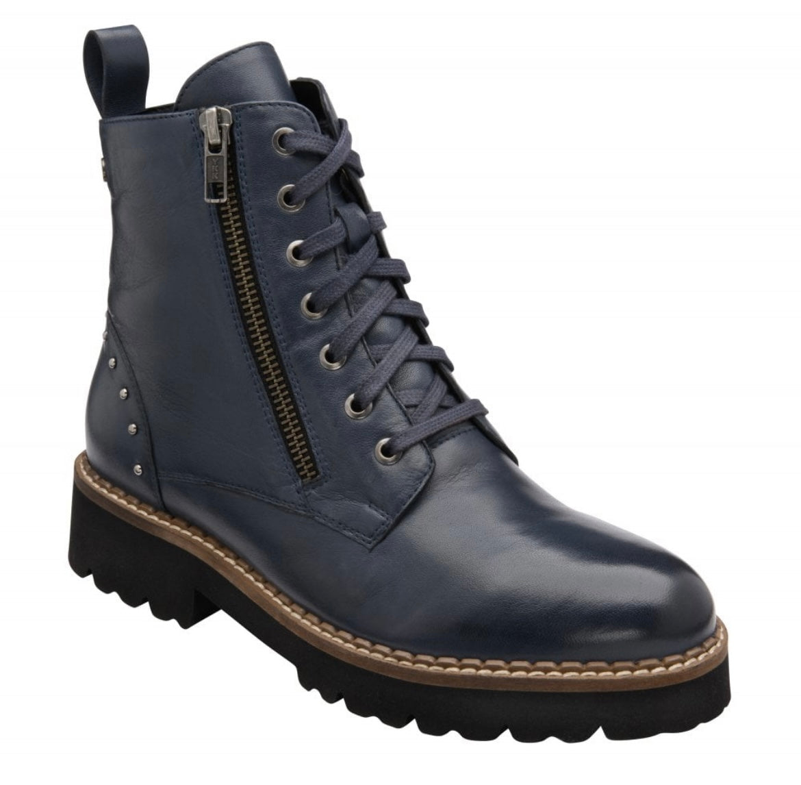 Lotus ULB338 Braxton Blue Leather Boots