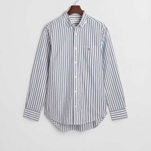 Gant 3250031 110 White Reg Classic Poplin Stripe Shirt