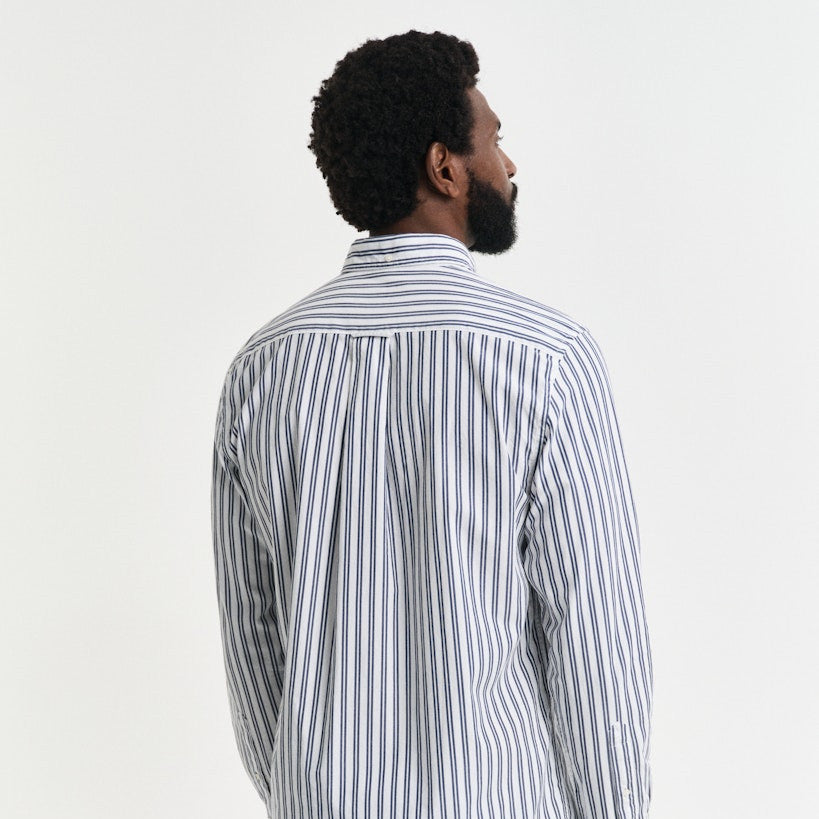 Gant 3250031 110 White Reg Classic Poplin Stripe Shirt