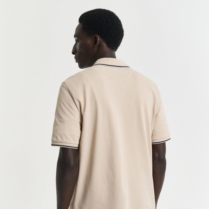 Gant 2062034 277 Dry Sand Tipping Ss Pique Polo