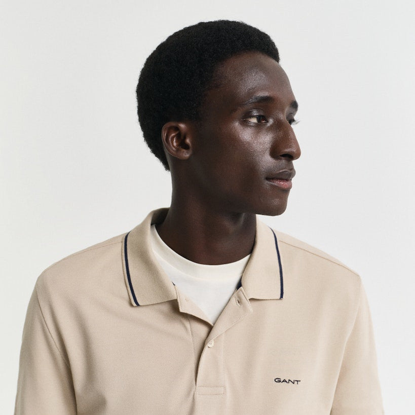 Gant 2062034 277 Dry Sand Tipping Ss Pique Polo