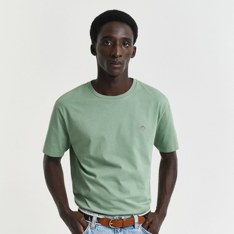 Gant 2003184 362 Kalamata Green Reg Shield Ss T-Shirt
