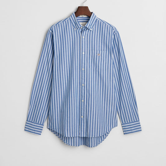 Gant 3250031 407 Rich Blue Reg Classic Poplin Stripe Shirt