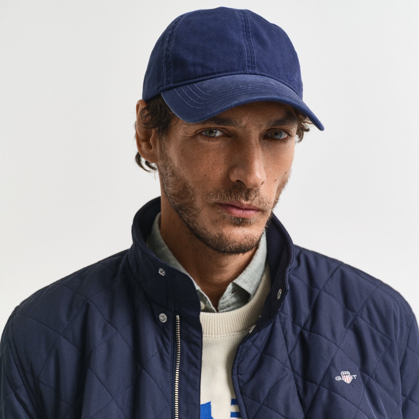 Gant 7006497 433 Evening Blue Quilted Windcheater Mid Jacket