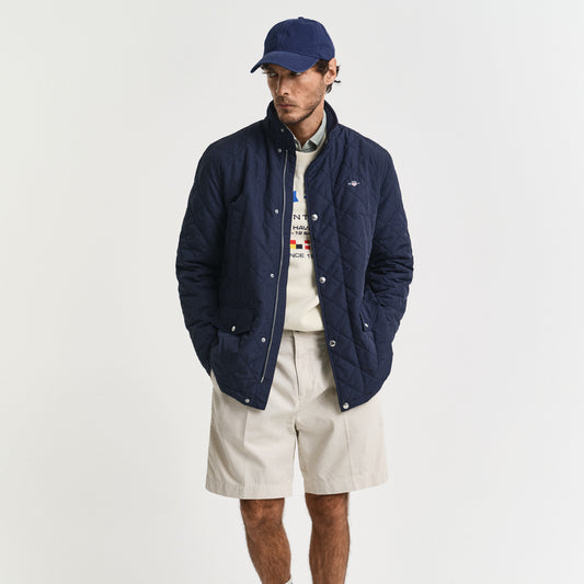 Gant 7006497 433 Evening Blue Quilted Windcheater Mid Jacket