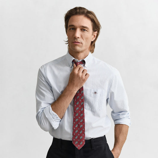 Gant 3000230 455 Light Blue Reg Classic Oxford Stripe Shirt