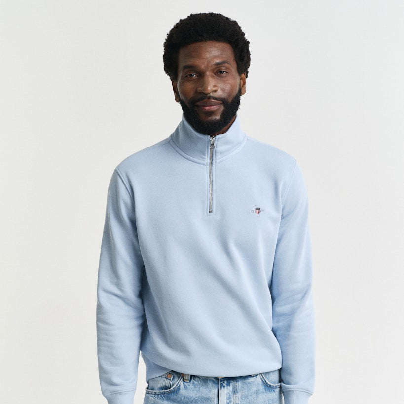 Gant 2008005 457 Fresh Blue Reg Shield Half Zip Sweat