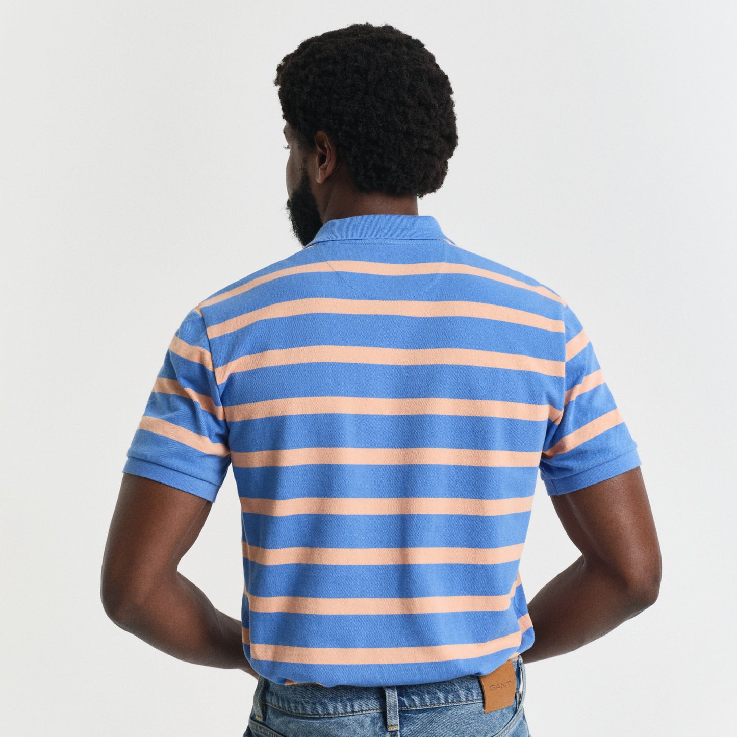 Gant 2014055 419 Perfect Blue Striped Polo