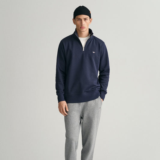 Gant 2008005 433 Evening Blue Reg Shield Half Zip Sweat