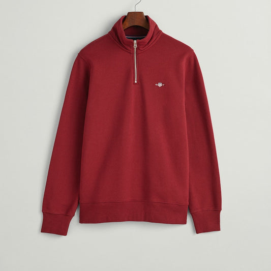 Gant 2008005 604 Plumped Red Reg Shield Half Zip Sweat