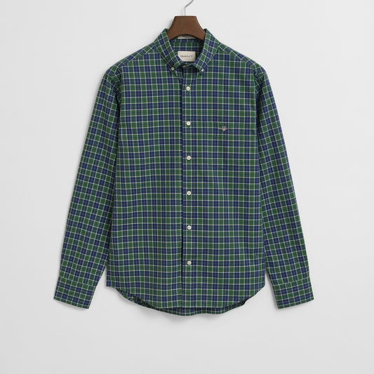 Gant 3250213 338 Forest Green Reg Classic Poplin Check