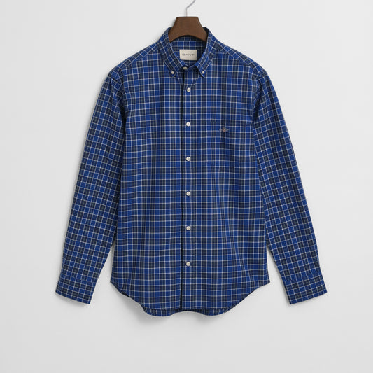 Gant 3250213 436 College Blue Reg Classic Poplin Check