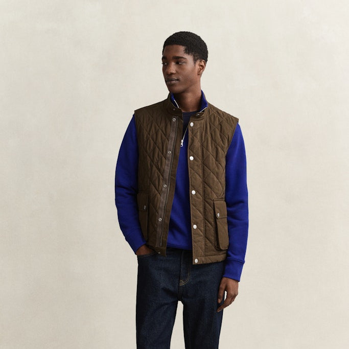 Gant 2008005 435 Crisp Blue Reg Shield Half Zip Sweat