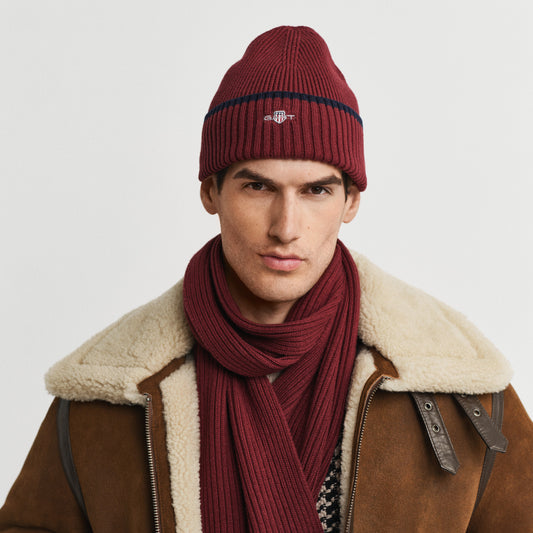 Gant 9910055 604 Plumped Red Hat & Scarf Set