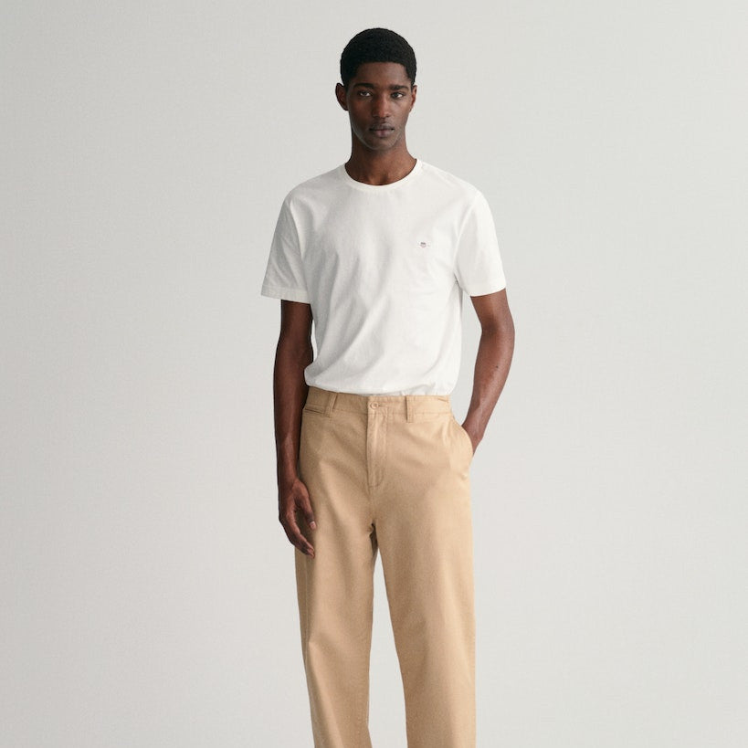 Gant 2003184 110 White Reg Shield Short Sleeve T-Shirt