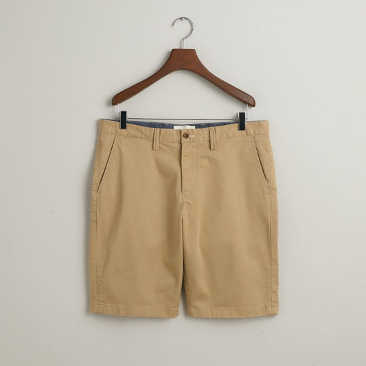 Gant 205066 248 Dark Khaki Relaxed Twill Shorts