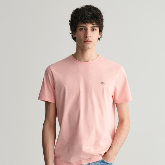Gant 2003184 671 Bubbelgum Pink Reg Shield Short Sleeve T-Shirt
