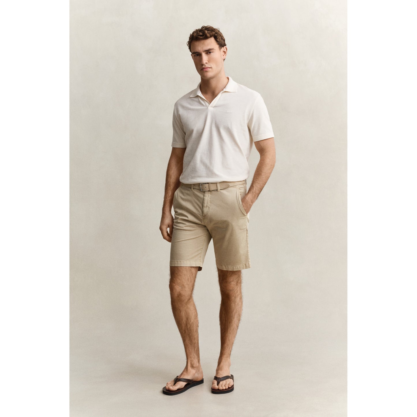 Gant 205640 200 Reg Sunfaded Oat Beige Chino Shorts