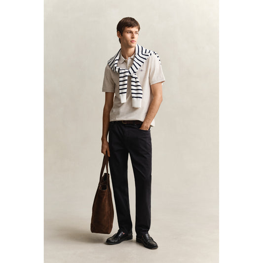 Gant 2210 299 Reg Shield SS Pique Seed Melange Polo