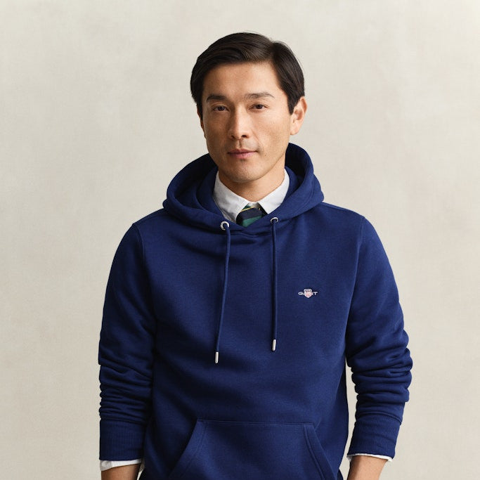 Gant 2007058 432 Reg Shield Rich Navy Hoodie